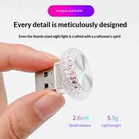 Lumière d'ambiance LED pour voiture, décoration USB, veilleuse Angel Eye avec dégradé de couleurs clignotant pour chambre et salon