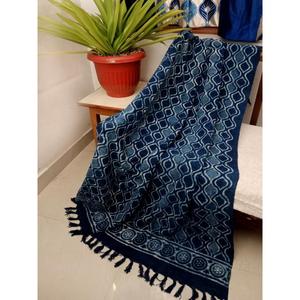 Manta Decorativa de Algodón 100% Premium, Hecha a Mano, Estilo Moderno, con Borlas Estampadas, Ecológica, Ligera, para Todas las Estaciones - Product Image 1