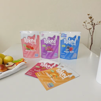 Pochette souple personnalisée en Mylar imprimée en héliogravure avec fermeture éclair pour snacks, fruits secs et aliments – Emballage réutilisable, flexible et recyclable