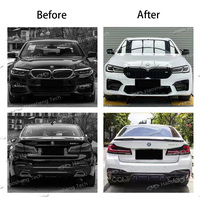 Bodykit Aksesori otomatis untuk BMW 5 series G30 G38 2018-2020 Upgrade ke M5 2021-2023 Facelifts M Bumper belakang Bumper depan olahraga