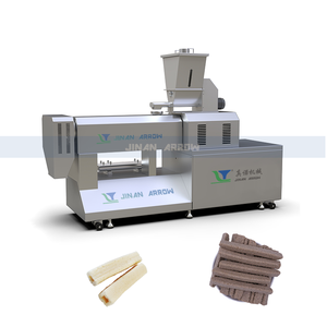 Extrudeuse à double vis automatique pour snacks soufflés fourrés, mélangeur de céréales, <span class=keywords><strong>four</strong></span> de cuisson inclus, JINAN ARROW haute capacité - Product Image 1