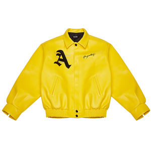 مخصص للرجال موقف الشتاء سترة جلدية مفجر مطرزة التصحيح طباعة عزر دراجة نارية قابلة للتخصيص من أجل - Product Image 3