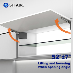 Duw om te openen ondersteunende deur telescopische schuifrail volledig uittrekbaar voor gebruik in slaapkamer, sportschool en buitenkasten - Product Image 1