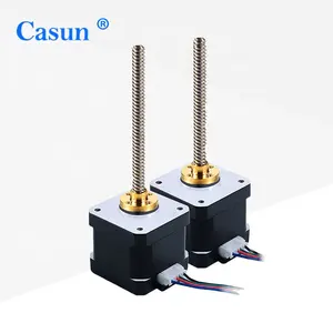 Parafuso de avanço nema17 stepper motor 12V 42x T8x1x2x4x8x12x20 42x40 milímetros Linear micro chumbo 8 milímetros screw stepping motor para impressora 3D