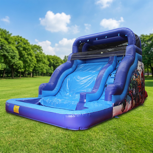 WINSUN Toboggan aquatique gonflable Blue Wave, manèges gonflables d'amusement - Product Image 1