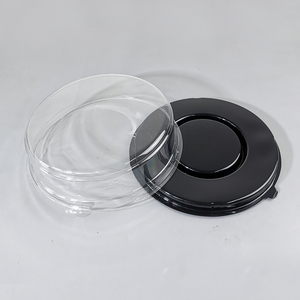 Caja de pastel redonda de plástico transparente para llevar para taza, pastel, regalo, repostería, embalaje para hornear, contenedor de comida desechable con tapa para boda - Product Image 2