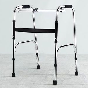 <b>Walker</b> With Handrails Stainless Steel Foldable For Seniors Anti Fall Support <b>Frame</b> Walking Aid - Product Image 1