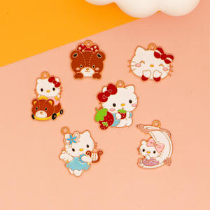 コスプレプロの衣装ミュージシャンKT猫DIYアクセサリー合金漫画バッグ包装ペンダント用、滴るオイル付き - Product Image 4