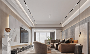 Système d'éclairage sur rail magnétique LED 48V 20mm en aluminium, spots suspendus ou encastrés pour projets commerciaux, bureaux, appartements, restaurants - Product Image 6