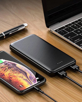 Power bank, 20000 mah, batterie électrique avec logo personnalisé, chargeur ultra-fin, promotion, 20000 mah