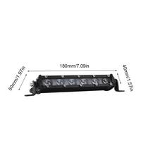 Mini barre lumineuse LED 6D, projecteur et diffuseur, 9 pouces, 18W, lampe de travail et de conduite pour Jeep, remorque, VTT, 4x4, éclairage de calandre de voiture