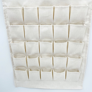 Calendrier <span class=keywords><strong>de</strong></span> l'Avent en <span class=keywords><strong>toile</strong></span> <span class=keywords><strong>de</strong></span> <span class=keywords><strong>jute</strong></span> vierge pour sublimation, compte à rebours <span class=keywords><strong>de</strong></span> Noël avec 25 poches, décorations murales en tissu pour la maison - Product Image 4