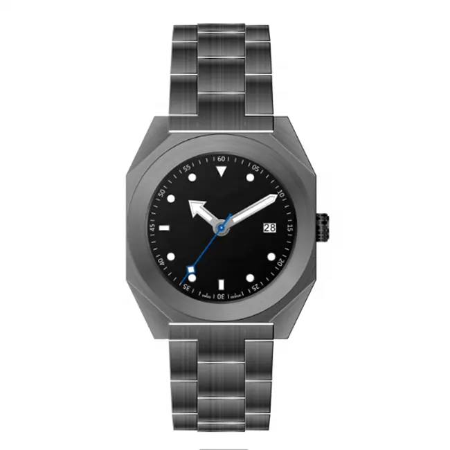 2022 Fashion OEM Sliver Luxury custom brand quartz men stainless steel vintage watches with interchange strap