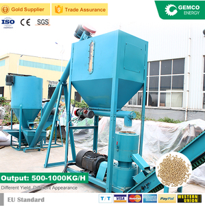 Ligne de production complète d'aliments pour volailles, durable, multifonctionnelle, avec unité de broyage, de mélange, de granulation, de refroidissement et d'emballage automatiques - Product Image 3