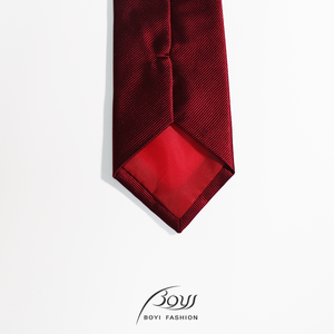 Шелковый галстук из тонкого твила темно-красного цвета, винтажный, быстросохнущий, для деловых мероприятий, мужской, 2025 года, класса люкс. - Product Image 2
