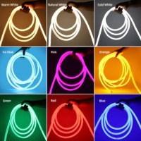 Vente en gros de bande lumineuse LED néon flexible à 270 degrés, 220V, 14mm, PVC, IP65, étanche, pour la décoration intérieure et extérieure