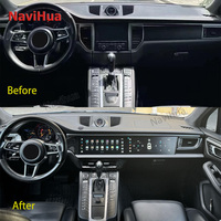 NaviHua Pantalla Dual de 12.3 Pulgadas para Porsche Macan 2014-2017, Radio Multimedia para Auto, Carplay, Navegación, Copiloto, Entretenimiento