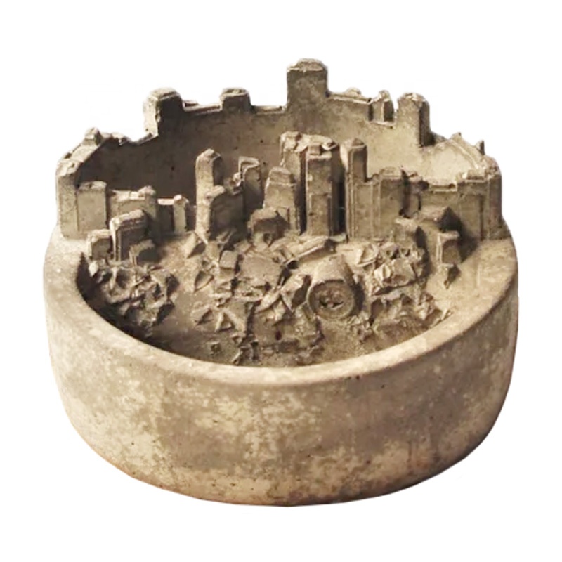 Индивидуальный цементный Настольный камин в стиле мегаполиса