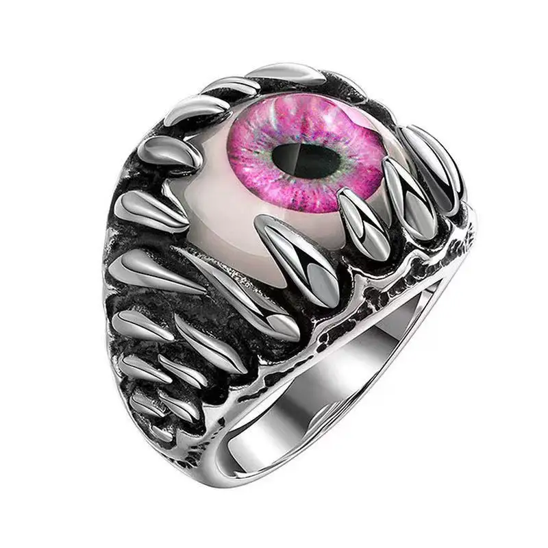Amazon Europe and America's best-selling retro domineering alloy ring magic eye ring punk ring