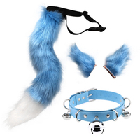 Vente en gros Nouveau design en fausse fourrure chat renard oreilles Cosplay ensemble bandeau et queue