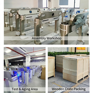 ประตูหมุน AB แบบสวิงเกต์ พร้อมระบบควบคุมการเข้าออกด้วย RFID และระบบจดจำใบหน้า สำหรับสถานีขนส่ง - Product Image 3