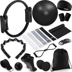 CZFIT Kit d'équipement de Pilates à domicile avec logo personnalisé, comprenant un anneau de Pilates et un ensemble de balles pour femmes, idéal pour le yoga et le fitness - Product Image 1