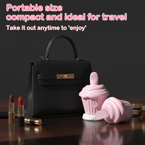 ของเล่นทางเพศสำหรับผู้หญิง รูปทรงไอศกรีม สั่นสะเทือน หมุนได้ กระตุ้นหัวนมและคลิตอริส ทำจากซิลิโคน กันน้ำ - Product Image 6