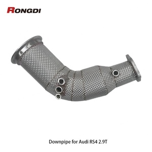 Factory Direct Heat Shield Catted Exhaust Downpipe for Audi RS4/RS5 B9/B9.5 2.9T 2021With OPF Sensor - Product Image 2