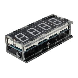 DIY KIT <strong>Electronic</strong> Clock LED Microcontroller Kit Digital Clock Time Light <strong>Control</strong> <strong>Temperature</strong> Thermometer - Product Image 1
