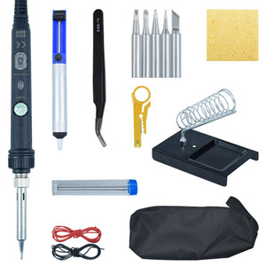 Estación de Soldadura y Retrabajo <span class=keywords><strong>Digital</strong></span> de Precisión con Temperatura Ajustable de 60W 220V con Enchufe Europeo, OEM, 5 Puntas de Lápiz Térmico, 1 Año de Garantía - Product Image 3