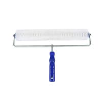 Rouleau à picots en époxy de 18 pouces pour peinture de sol auto-nivelante, kit de rouleau à picots avec tige télescopique détachable