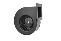 140mm DC 24V Küchenlüfter Kunststoff-Abluftventilator Einseitiger Einlass Langlebiger Zentrifugal-Radialventilator mit Vorwärtsgekrümmten Flügeln
