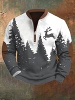 Sweat-shirt à col rond pour homme avec impression numérique 3D sur toute la surface, tendance pour un usage quotidien
