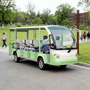 Autobús Eléctrico Turístico Confortable con Carrocería Cerrada, Ahorro de Energía, para Uso en Zoológicos y Parques de Atracciones - Product Image 1