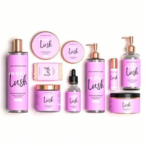 ฉลากบรรจุภัณฑ์เครื่องสำอาง Angel Lush รูปทรงสี่เหลี่ยมผืนผ้า พิมพ์ดิจิทัลบนกระดาษ เป็นมิตรกับสิ่งแวดล้อม ติดด้วยกาวในตัว โลโก้สั่งทำได้ - Product Image 1