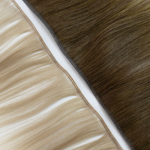 Extensions de cheveux vierges Remy russes 100% naturels, nouvelle conception Luxsea Seamless Invisible Beaded Holes Twin Tab - Product Image 3