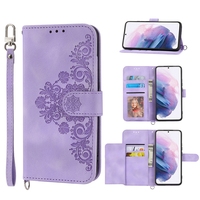 Étui portefeuille en cuir à emplacements multiples pour cartes, motif floral, pour Samsung Galaxy S26 S25 Edge Plus NOTE20 Ultra A07 A17 A27 A37 A57 A03S A05