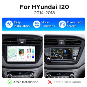 Radio con Navegación Android para Auto Junsun para Hyundai I20 2014 2015-2019, Apple CarPlay, GPS, Bluetooth, Multimedia - Product Image 2