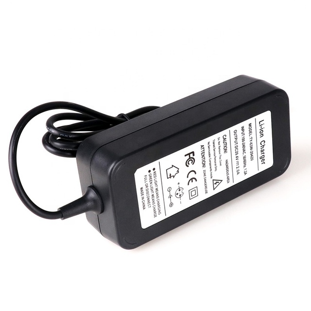 29.4V 2A DC Electric Scooter Battery Charger with OTP & OVP Protection CE/FCC/RoHS Certified 12-Month Warranty