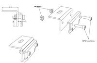 Support de fixation HQ non-pénétrant en SUS304 avec excellente résistance à la corrosion pour structure solaire à joint debout pour toit à double verrouillage
