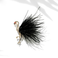 Broche d'oiseau de luxe TIANSHE haut de gamme, à plumes et à motif flamme, pour homme et femme, pour costume et veste, corsage tendance