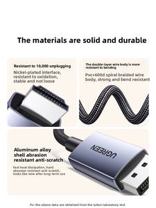 Cable UGREEN de Aluminio DisplayPort a <span class=keywords><strong>HDMI</strong></span> 4K 30Hz HDR <span class=keywords><strong>DP</strong></span> <span class=keywords><strong>1.2</strong></span> a <span class=keywords><strong>HDMI</strong></span> <span class=keywords><strong>2.0</strong></span>, Cable Trenzado de Nailon, Convertidor Unidireccional <span class=keywords><strong>DP</strong></span> a <span class=keywords><strong>HDMI</strong></span> - Product Image 6