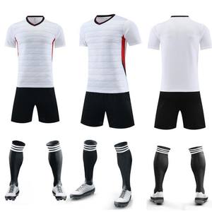 Set da Calcio a Maniche Corte con Scollo a V, Traspirante e ad Asciugatura Rapida, per Allenamento, Partite, Squadra, Uniformi Sportive, Vendita all'Ingrosso - Product Image 3