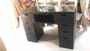 <span class=keywords><strong>2023</strong></span> Style français noir soin des ongles <span class=keywords><strong>manucure</strong></span> Table ongles Table ensemble Bar bureau avec dépoussiéreur 10 ans de garantie - Product Image 2