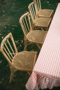 Chaise pour enfants en rotin naturel faite à la main, design moderne, chaise en osier écologique pour enfants, idéale pour les fêtes d'anniversaire, le salon et la chambre à coucher - Product Image 2