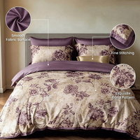 Parure de draps colorés 100 % coton 200 fils, 4 pièces, drap-housse doux pour la maison et les mariages, pour acheteurs OEM