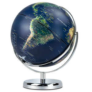 Globo de mapa <span class=keywords><strong>del</strong></span> <span class=keywords><strong>mundo</strong></span> <span class=keywords><strong>3D</strong></span> giratorio con características físicas para la decoración <span class=keywords><strong>del</strong></span> hogar herramienta educativa y Aula de oficina regalo perfecto para exhibición - Product Image 3