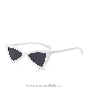 Benola Sexy Fashion Triangle Women <b>Sunglass</b> 7050 S Black PC Frame Acrylic Lenses Smoke - Product Image 5