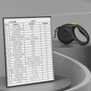 Correa de cuerda negra retráctil Elecpet Abrasion para perro con salida en forma de U perfecta para correr y trotar con extensión suave - Product Image 6