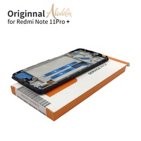 Pièces de rechange de téléphone portable d'origine Service Pack LCD pour Xiaomi Redmi Note11 Pro Plus Téléphone portable LCD de remplacement avec cadre